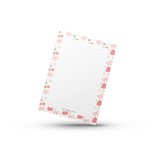 Bows & Fruits A5 Notepad
